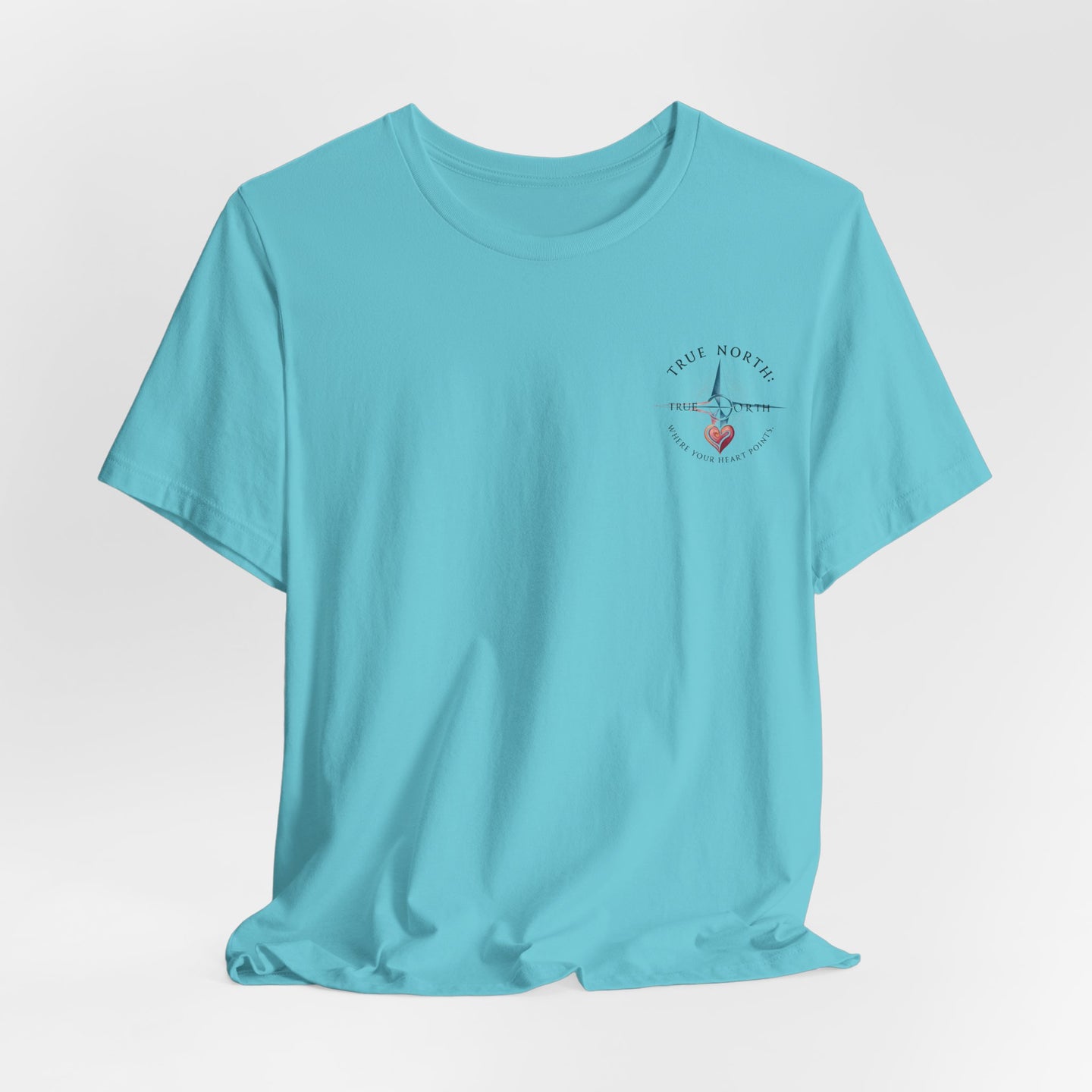 "True North: Where Your Heart Points - Elegant Compass Tee